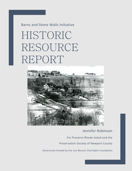Historic Resource Report