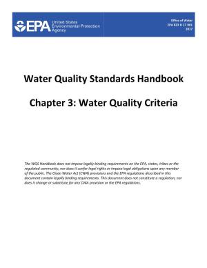 Water Quality Criteria