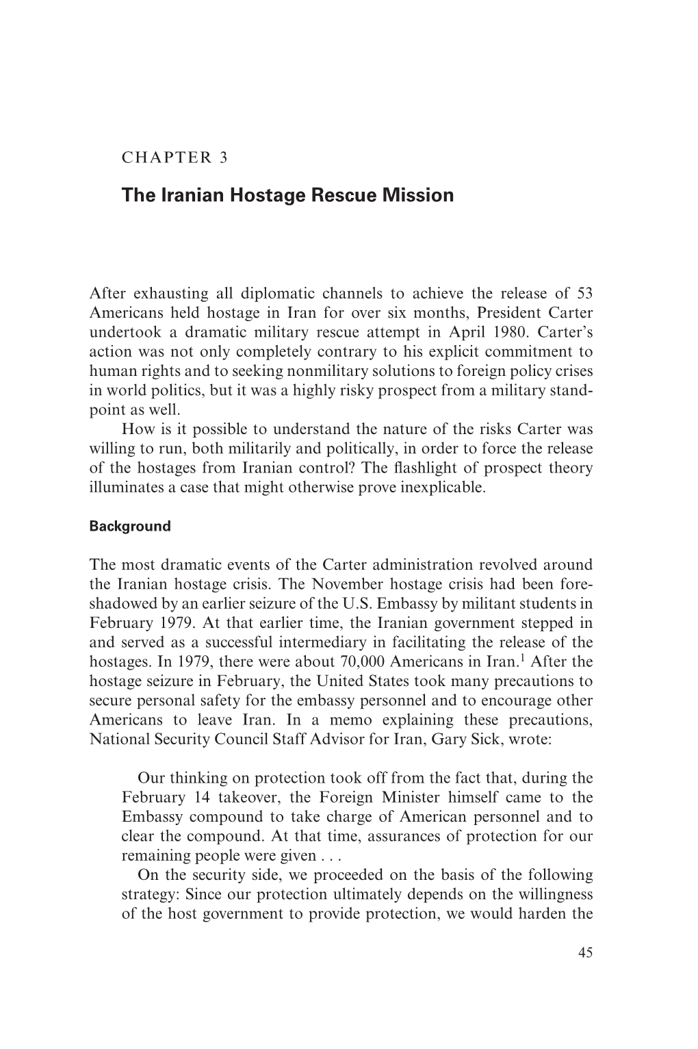 The Iranian Hostage Rescue Mission