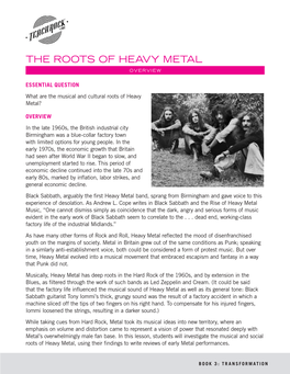 The Roots of Heavy Metal Overview