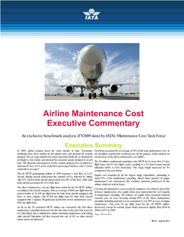 Airline Maintenance Cost Executive Commentary - January 2011