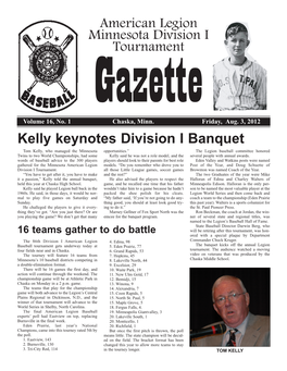 American Legion Minnesota Division I Tournament Kelly Keynotes Division