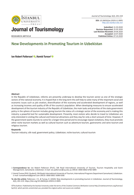 Journal of Tourismology, 6(2), 201-219