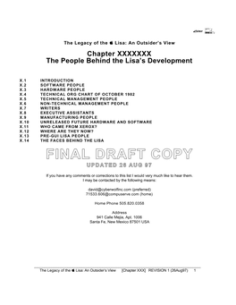 Final Draft Copy Updated 26 Aug 97