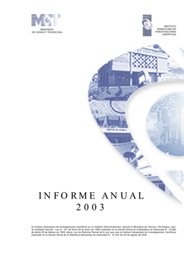 Informe Anual 2003