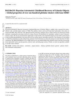 Bayesian Astrometric Likelihood Recovery of Galactic Objects – Global Properties of Over One Hundred Globular Clusters with Gaia EDR3