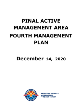 Pinal Active Management Area Fourth Management Plan