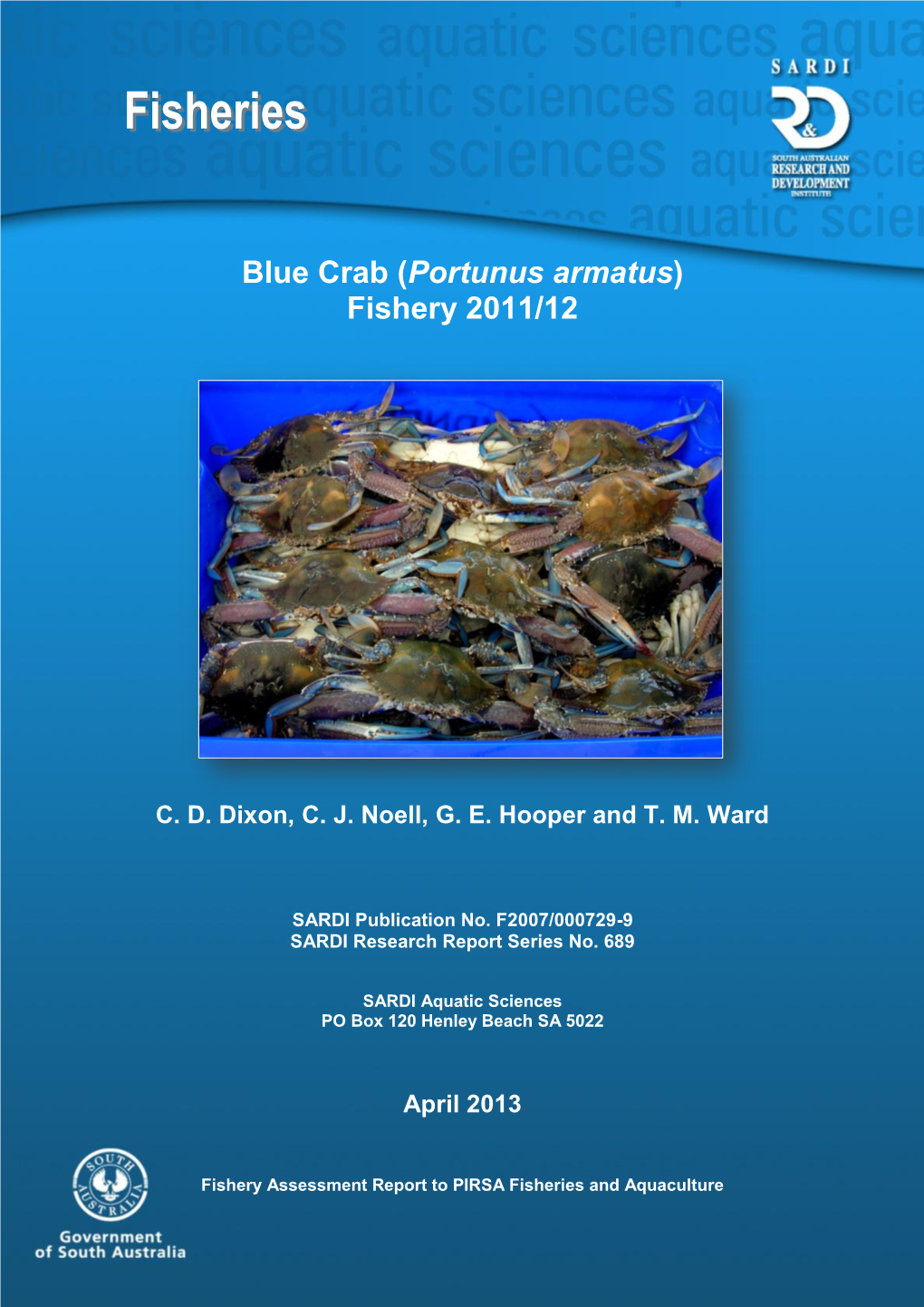Blue Crab (Portunus Armatus) Fishery 2011/12