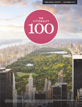 NOVEMBER 2015 Cityrealty Is the Website for NYC Real Estate