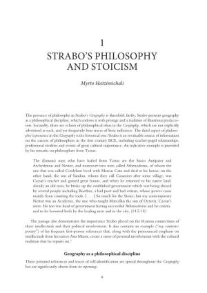 1 Strabo's Philosophy and Stoicism