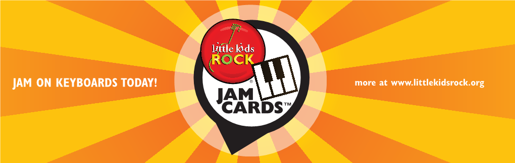 JAM the Card Behind the Keys of Your Piano / Keyboard