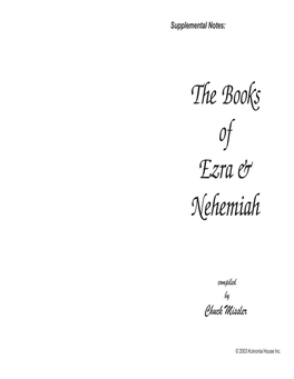 The Books of Ezra & Nehemiah