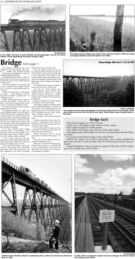 Bridge Facts Lion This Year for the Local Economy