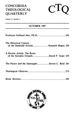 The Pastor and the Septuagint