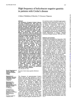 In Patients with Crohn's Disease Gut: First Published As 10.1136/Gut.38.3.379 on 1 March 1996