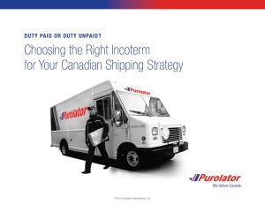 Choosing the Right Incoterm for Your Canadian Shipping Strategy