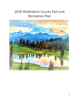 2020 Wahkiakum County Park and Recreation Plan