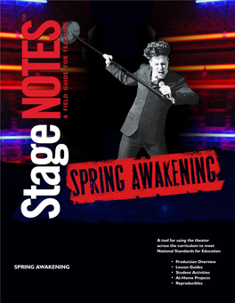 SPRING AWAKENING • Lesson Guides • Student Activities • At-Home Projects • Reproducibles Copyright 2008, Camp Broadway, LLC All Rights Reserved