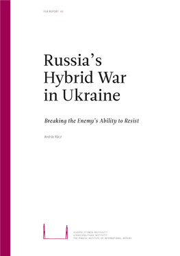 Russia's Hybrid War in Ukraine
