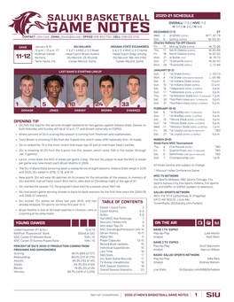 Game Notes Overall: 7-3 // Mvc