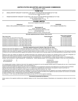 United States Securities and Exchange Commission Form