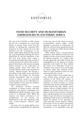 African Security Review, Vol 12 No 1