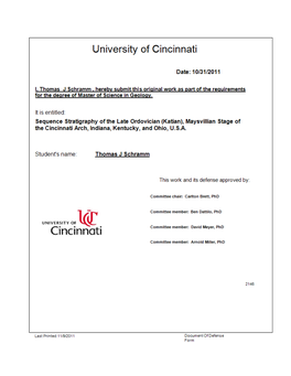 Maysvillian Stage of the Cincinnati Arch, Indiana, Kentucky, and Ohio, U.S.A