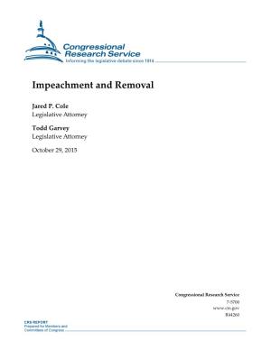 Impeachment and Removal