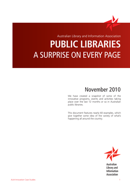 Public Libraries a Surprise on Every Page