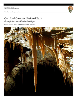 Carlsbad Caverns National Park Geologic Resource Evaluation Report