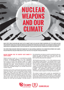 Nuclear Weapons and Our Climate (2019)