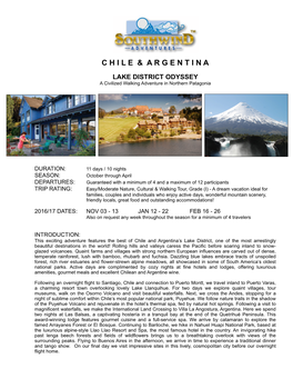 Chile & Argentina