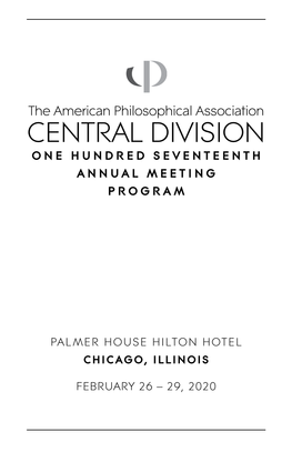 2020 APA Central Division Meeting Program
