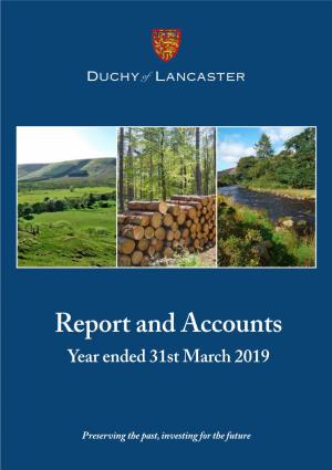 Report and Accounts Year Ended 31St March 2019