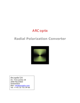 Radial Polarization Converter