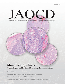 Muir-Torre Syndrome: a Case Report and Review of Screening Recommendations