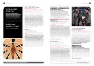 Widescreen Weekend 2010 Brochure (PDF)
