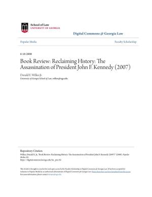 Book Review: Reclaiming History: the Assassination of President John F