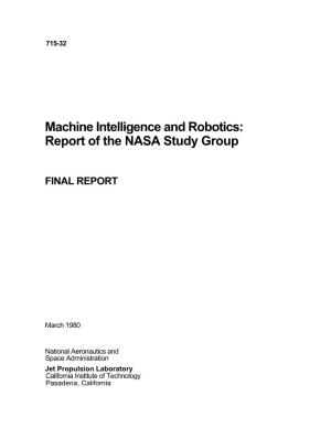 Machine Intelligence and Robotics: Report of the NASA Study Group