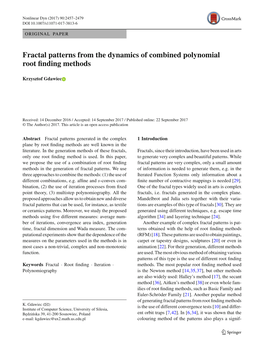 Fractal Patterns from the Dynamics of Combined Polynomial Root ﬁnding Methods