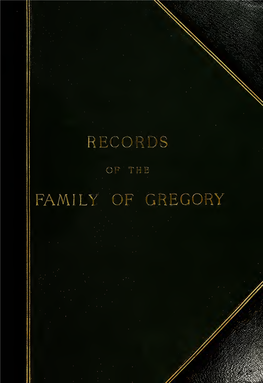 Records of the Family of Gregory