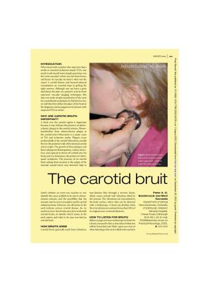 The Carotid Bruit on September 25, 2021 by Guest