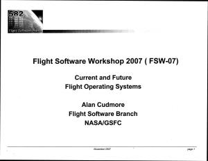 Flight Software Workshop 2007 ( FSW-07)