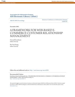 A Framework for Web-Based E-Commerce Customer Relationship Management" (2002)