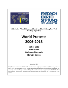 World Protests 2006-2013