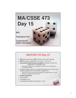 MA/CSSE 473 Day 15