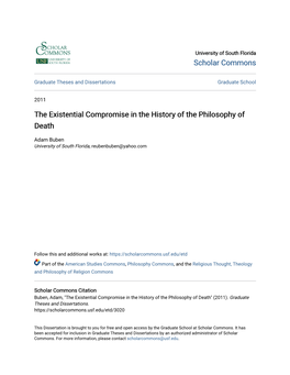 The Existential Compromise in the History of the Philosophy of Death