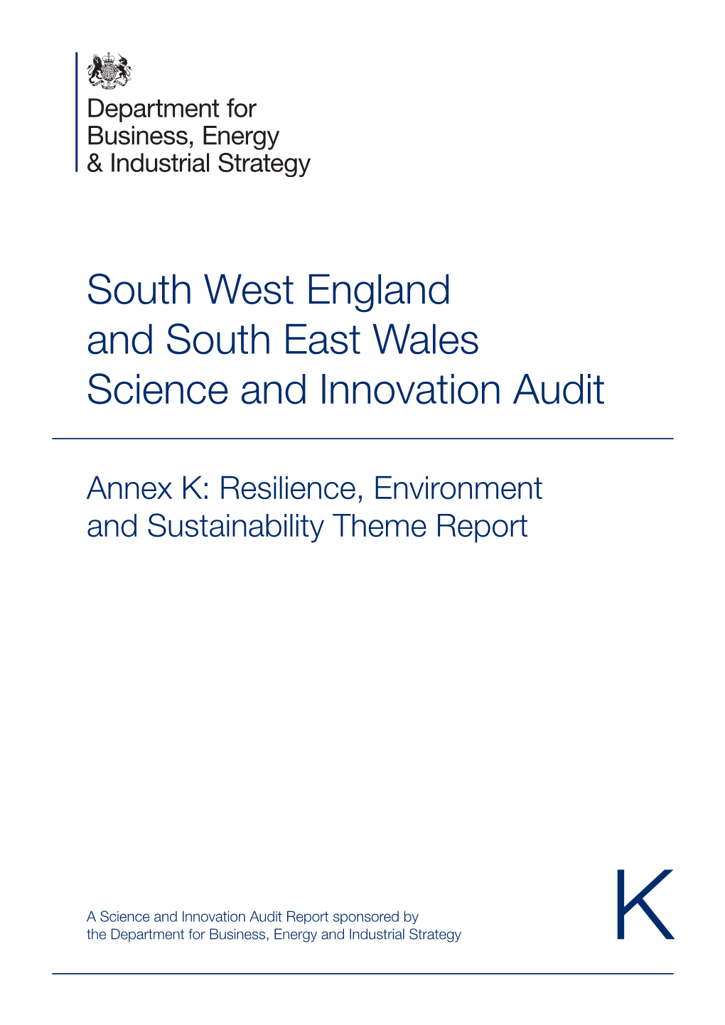 South West England and South East Wales Science and Innovation Audit