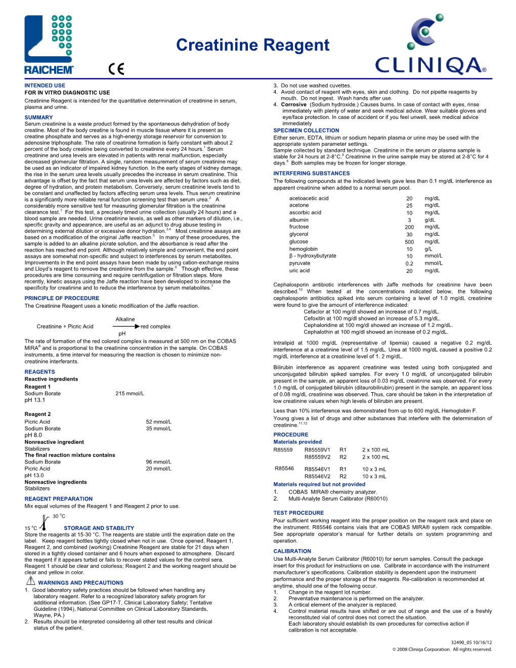 Creatinine Reagent