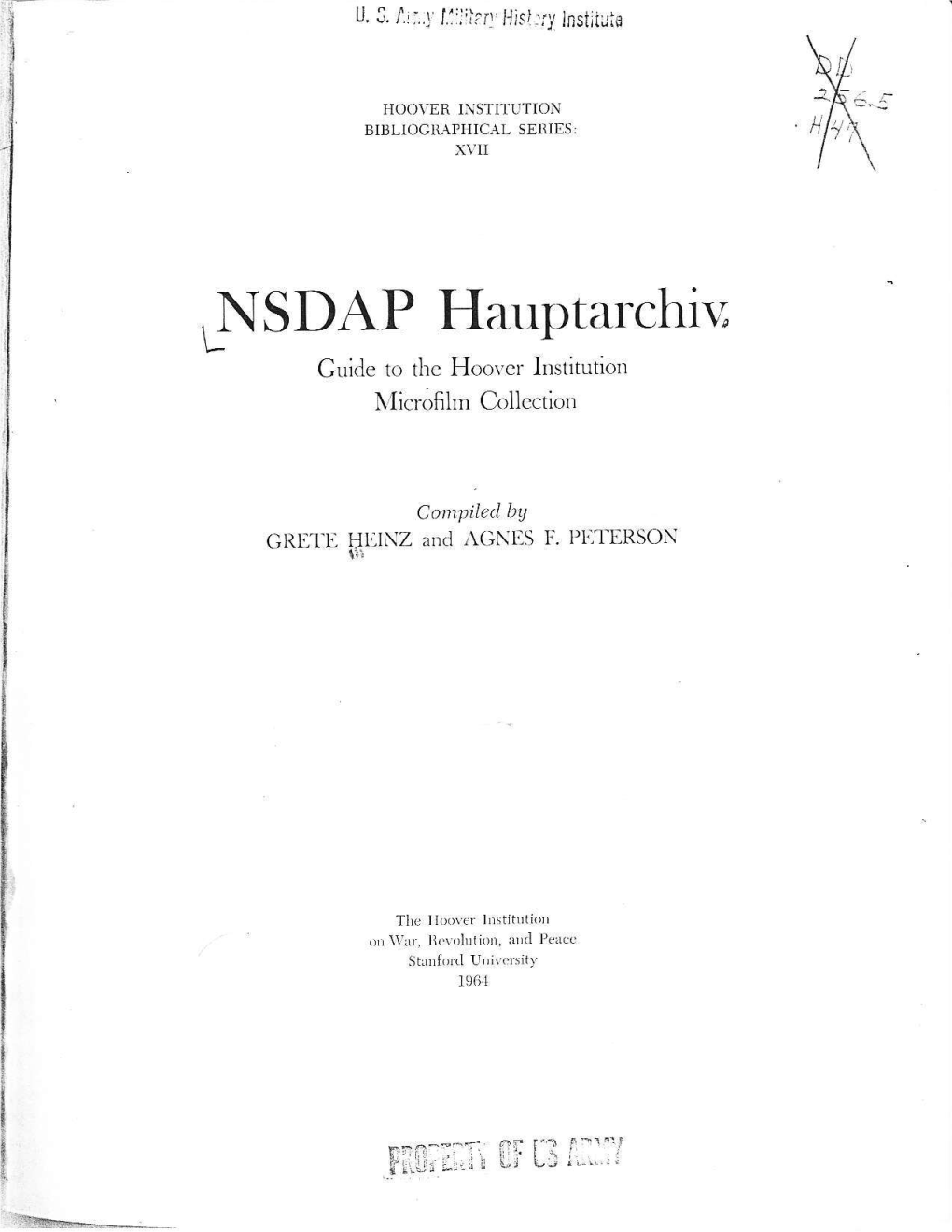 NSDAP Hauptarchiv.Pdf